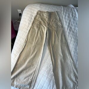 Free people high waisted tan jeans